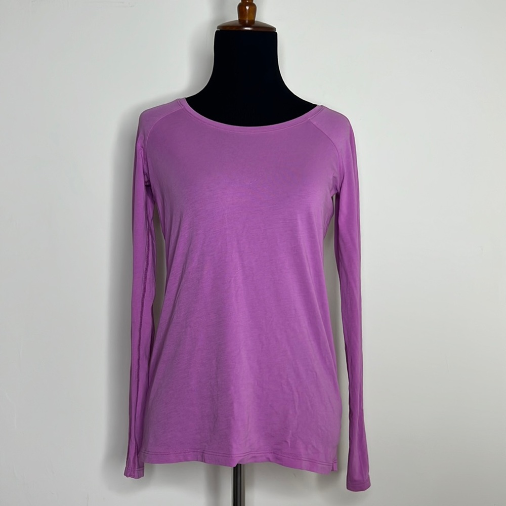 LULULEMON Purple Crewneck Longsleeve T-Shirt Top S